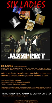 SIX LADIES
Ritratti sinfonici di 6 donne fondamentali (di Francesco Pisanu)